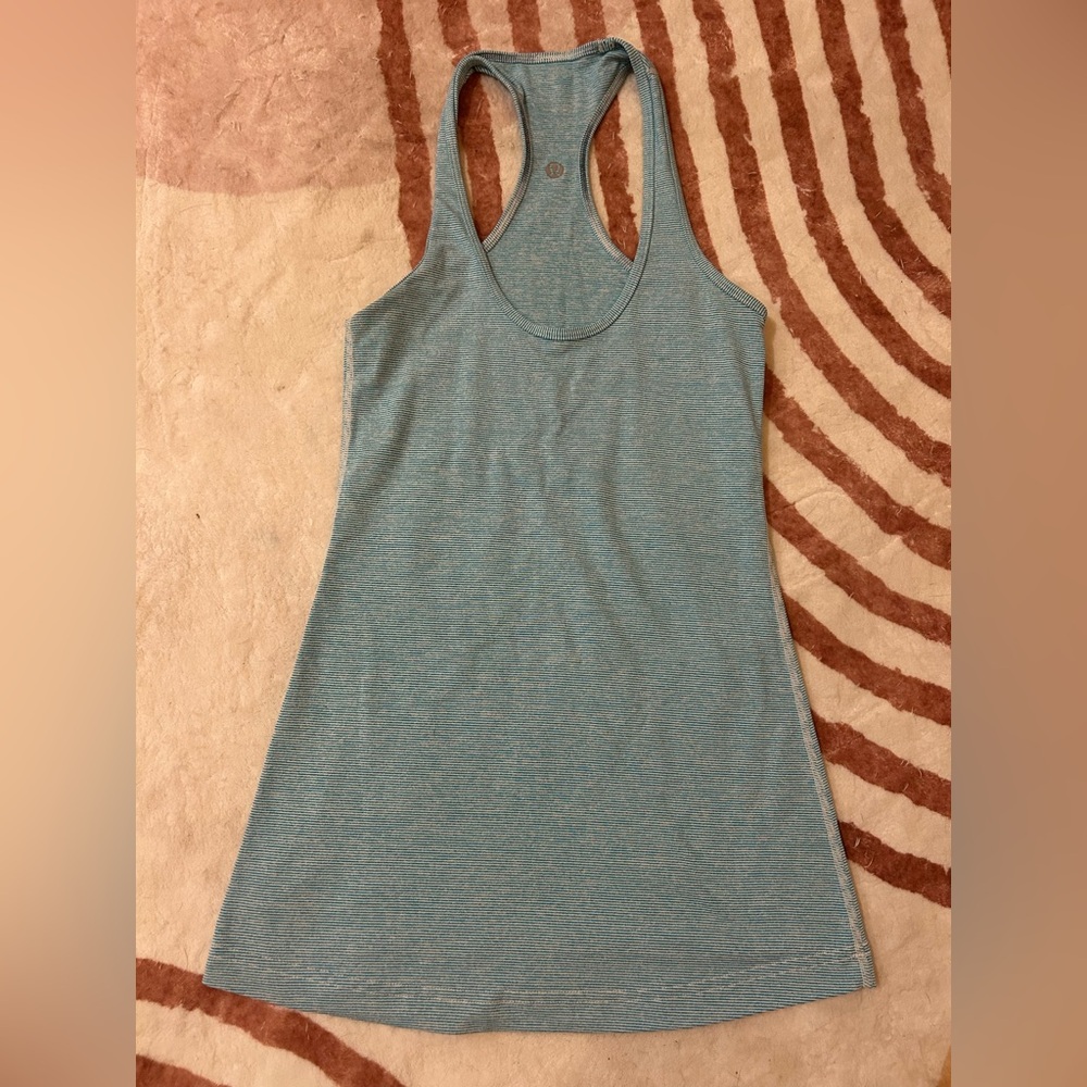 lululemon athletica Blue Racerback Tank Top